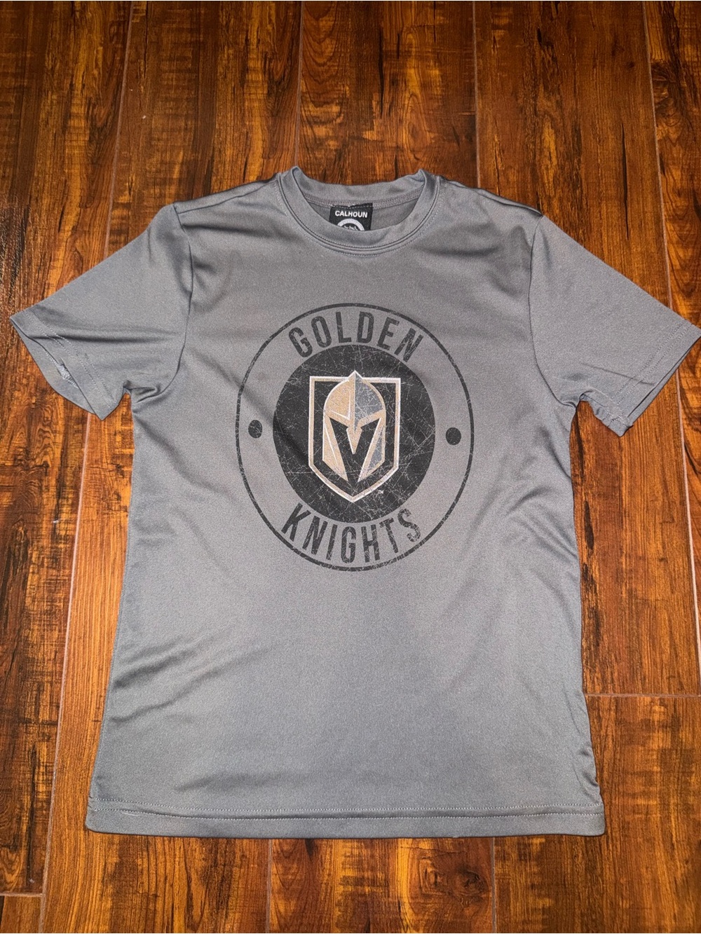 Calhoun Kids Golden Knights Gray Short-Sleeve Tee
